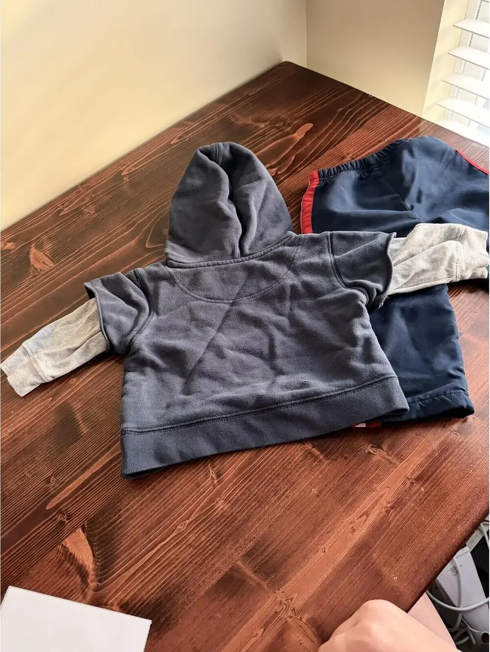 Y2K OshKosh Bgosh Baby Boy 18M Navy Red Tracksuit Hoodie Pants Set